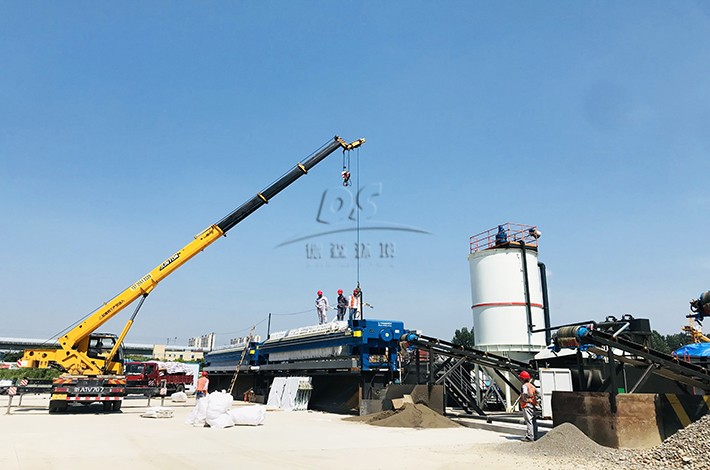 土壤淋洗設備安裝現場