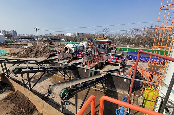重金屬污染場地土壤修復現(xiàn)場